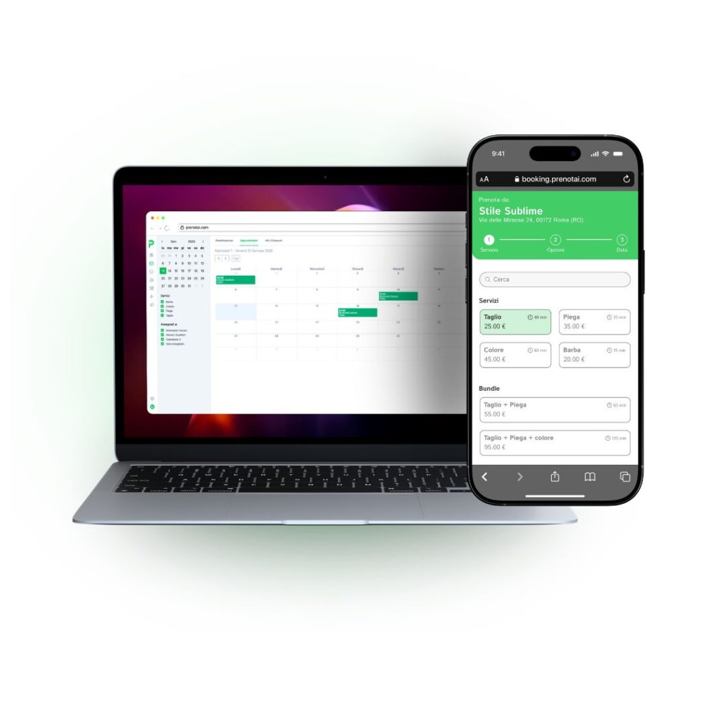 PrenotAI - app prenotazione con whatsapp sviluppata da BitRoadie